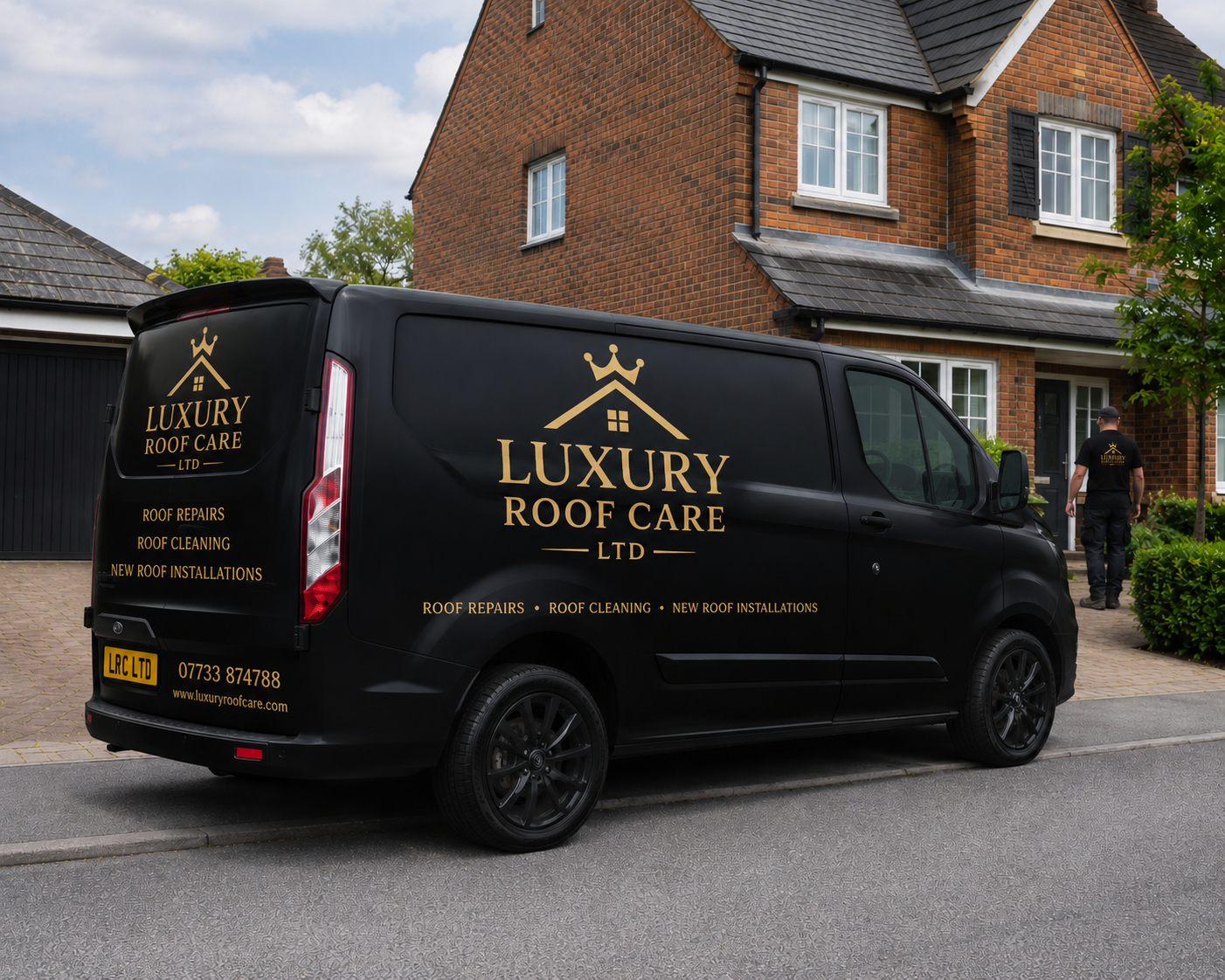 Luxury Roof Care Ltd van – local roofing contractor Norwich and Norfolk
